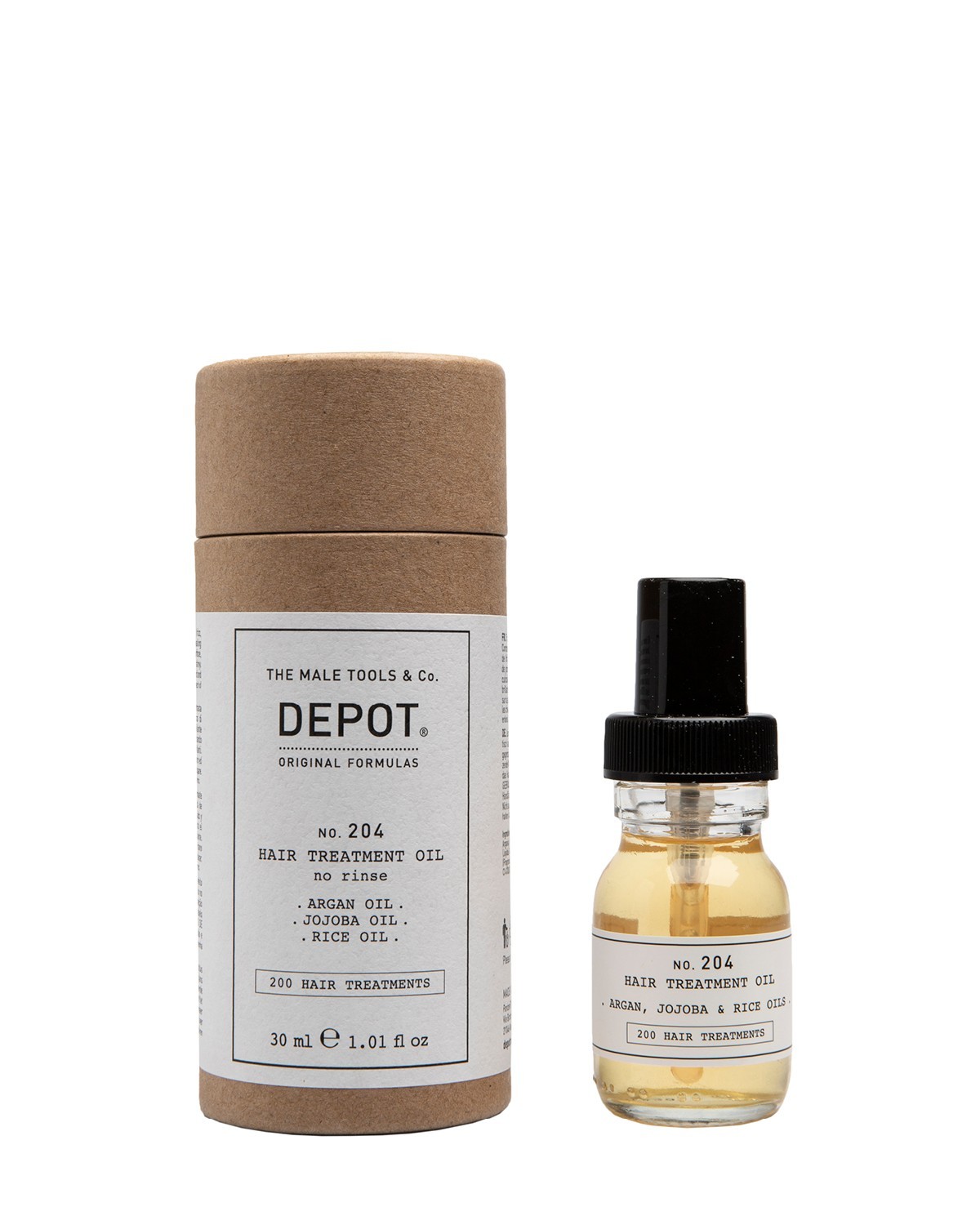 No. 204 Hair Treatment Oil .No Rinse. - DEPOT - THE MALE TOOLS & Co.