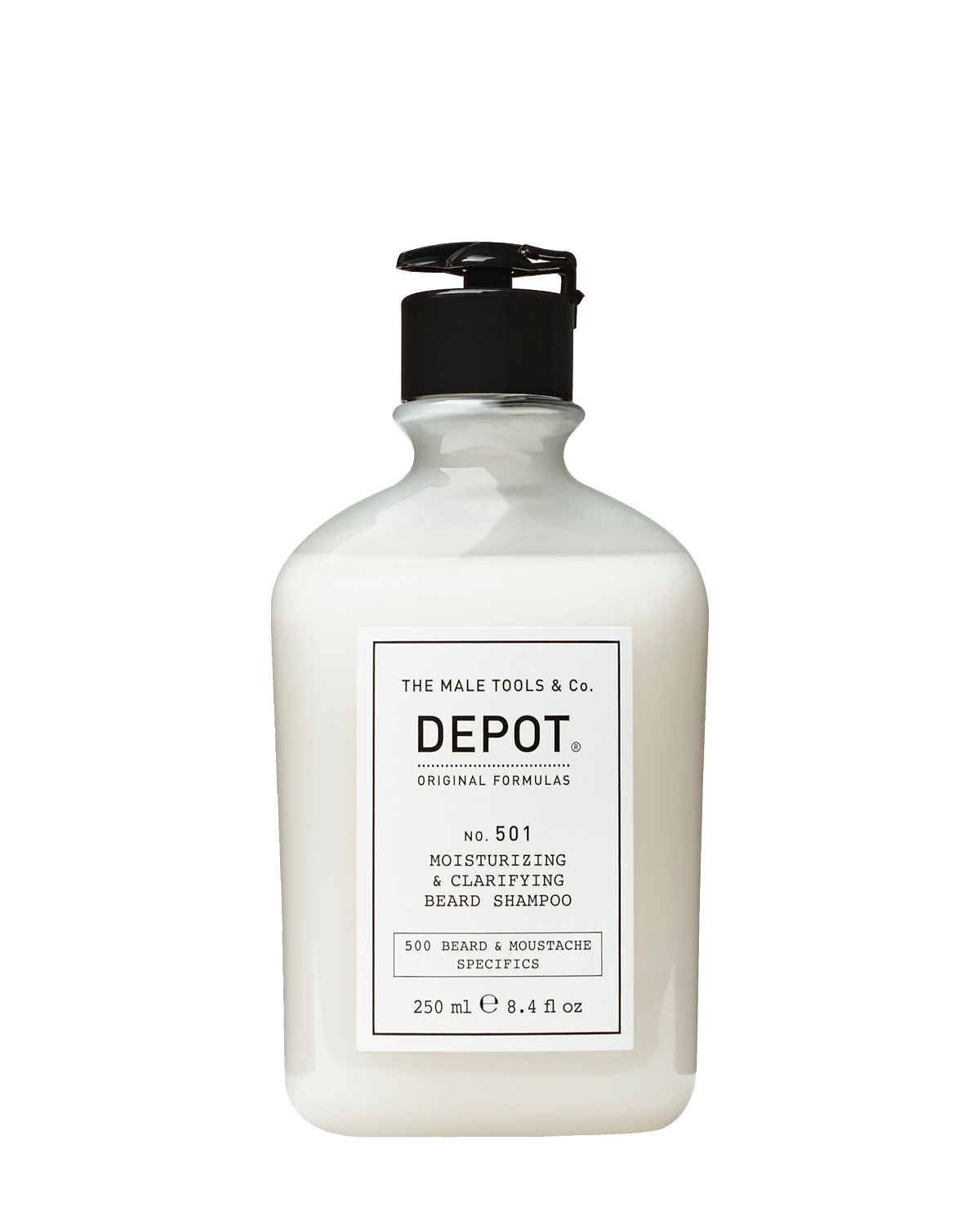 NO. 501 MOISTURIZING & CLARIFYING BEARD SHAMPOO - DEPOT - THE MALE